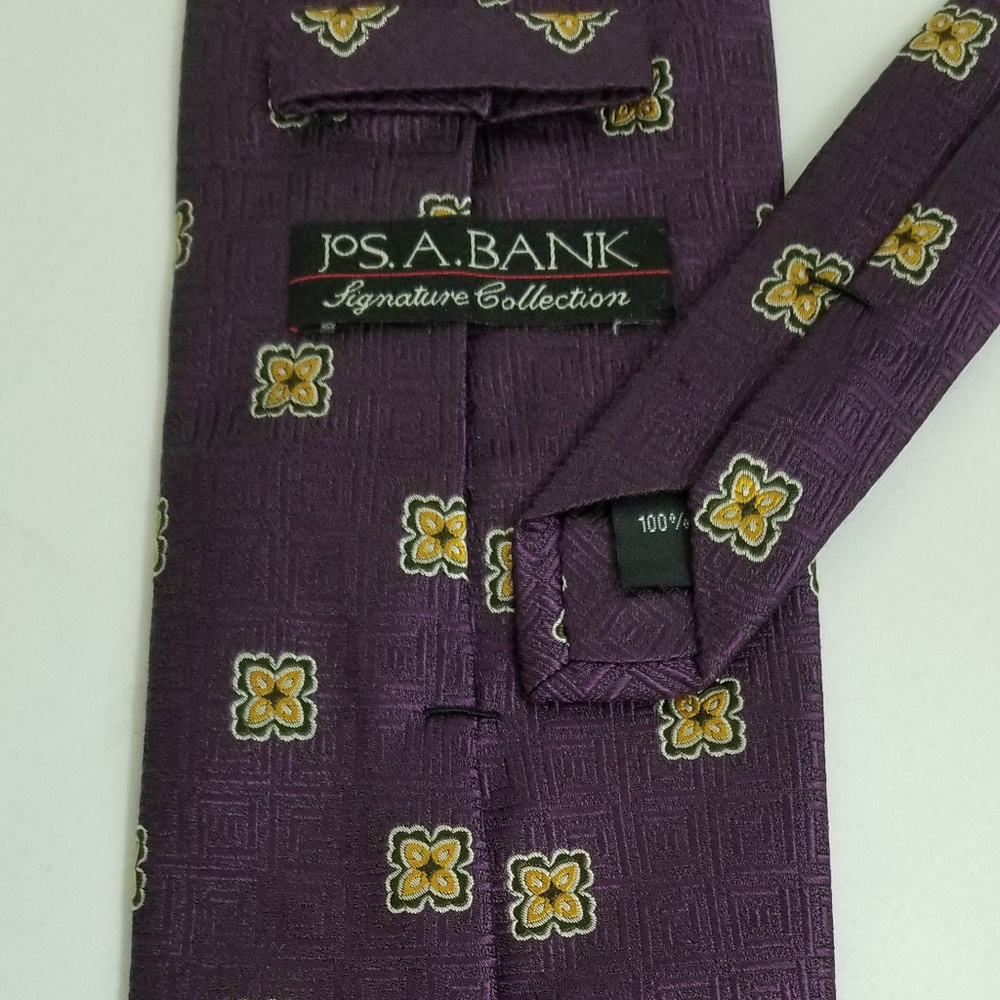 MEN'S NECK TIE SILK Purple